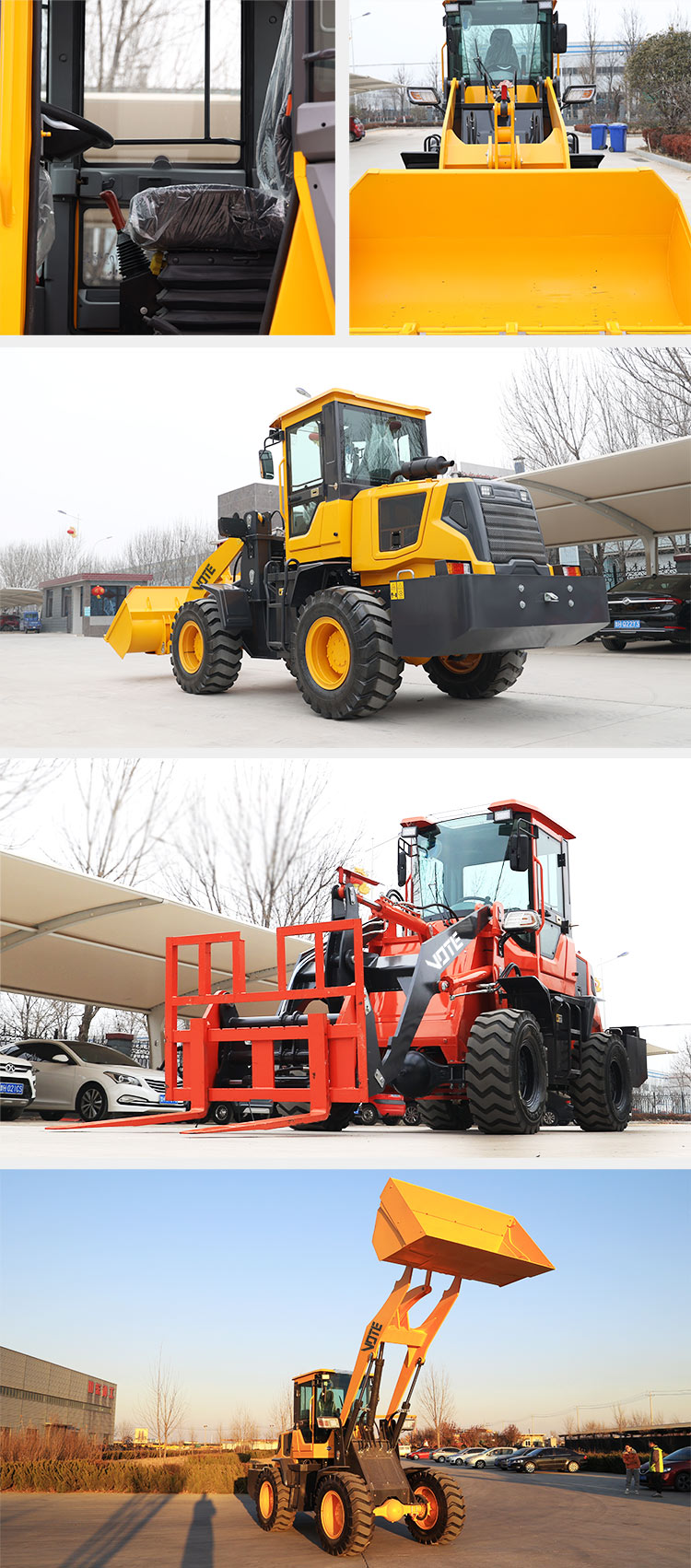 New Style Cheapest Articulated Mini Wheel Loader For Sale Telescopic China Small Wheel Loader With Euro Quick Coupler Front