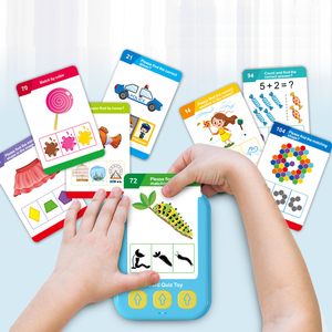 Sıcak Montessori çok dilli eğitici oyuncak İngilizce arap konuşma Flash kart el-held Mini öğrenmek makinesi oyuncaklar bebekler için - Product Image 2