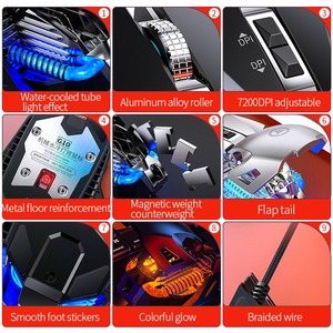 Di alta qualità custom G10 e-sport meccanico con cavo da gioco mouse silenzioso usb 7d programmabile per computer universale mouse - Product Image 6
