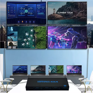 SY 4K HDR 4x 4 HDMI互換マトリックススイッチHDCP2.2スイッチャースプリッター4入力4出力ボックス (IRリモコン付き) - Product Image 4