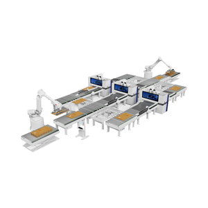 Mehrmaschinen-CNC-Roboter Sechsseitige Platten bohr linie Laden/Entladen für die Holz bearbeitung mit Kern lager motor getriebe - Product Image 1