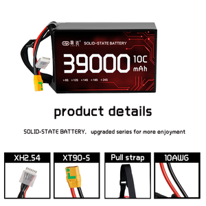Mật độ năng lượng cao 39000mAh 44.4V 12S Pin trạng thái rắn Drone Pin cho Drone và vtol cánh cố định - Product Image 5