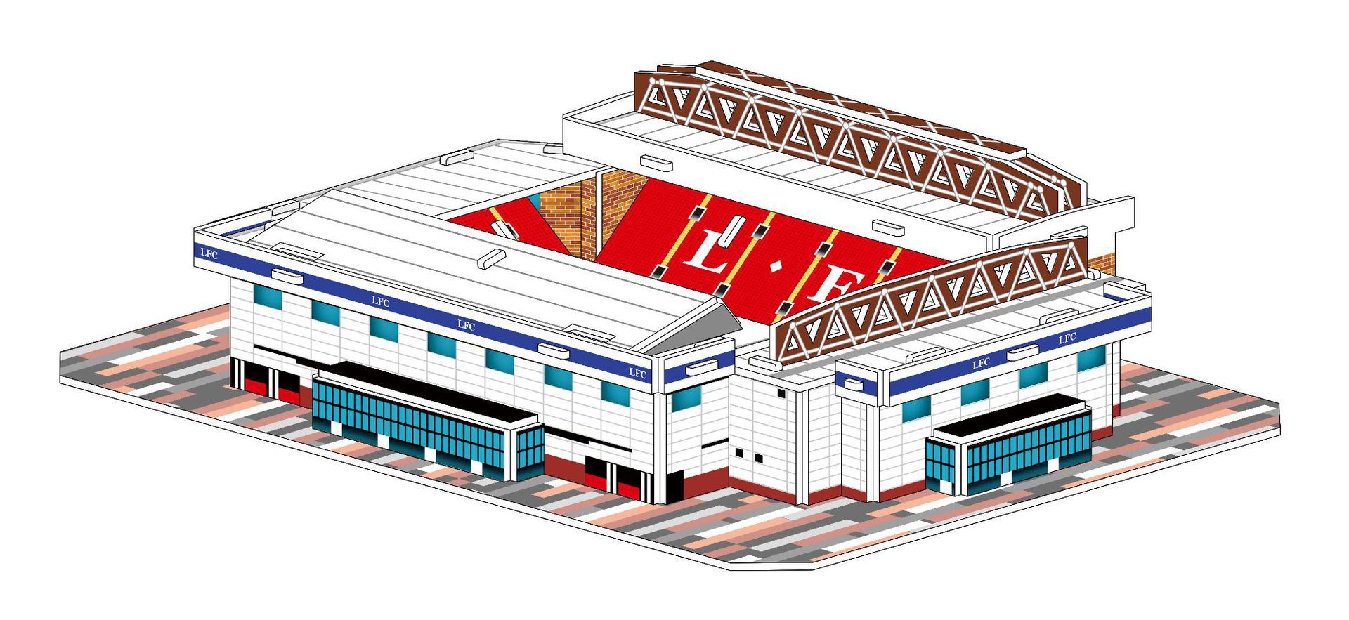 Stade de football britannique classique 1891-U