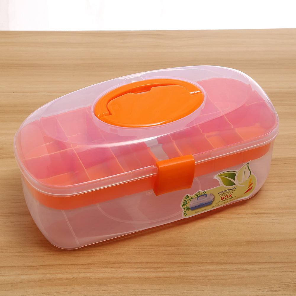 Large oval toolbox, orange (34.5*15.5*16)