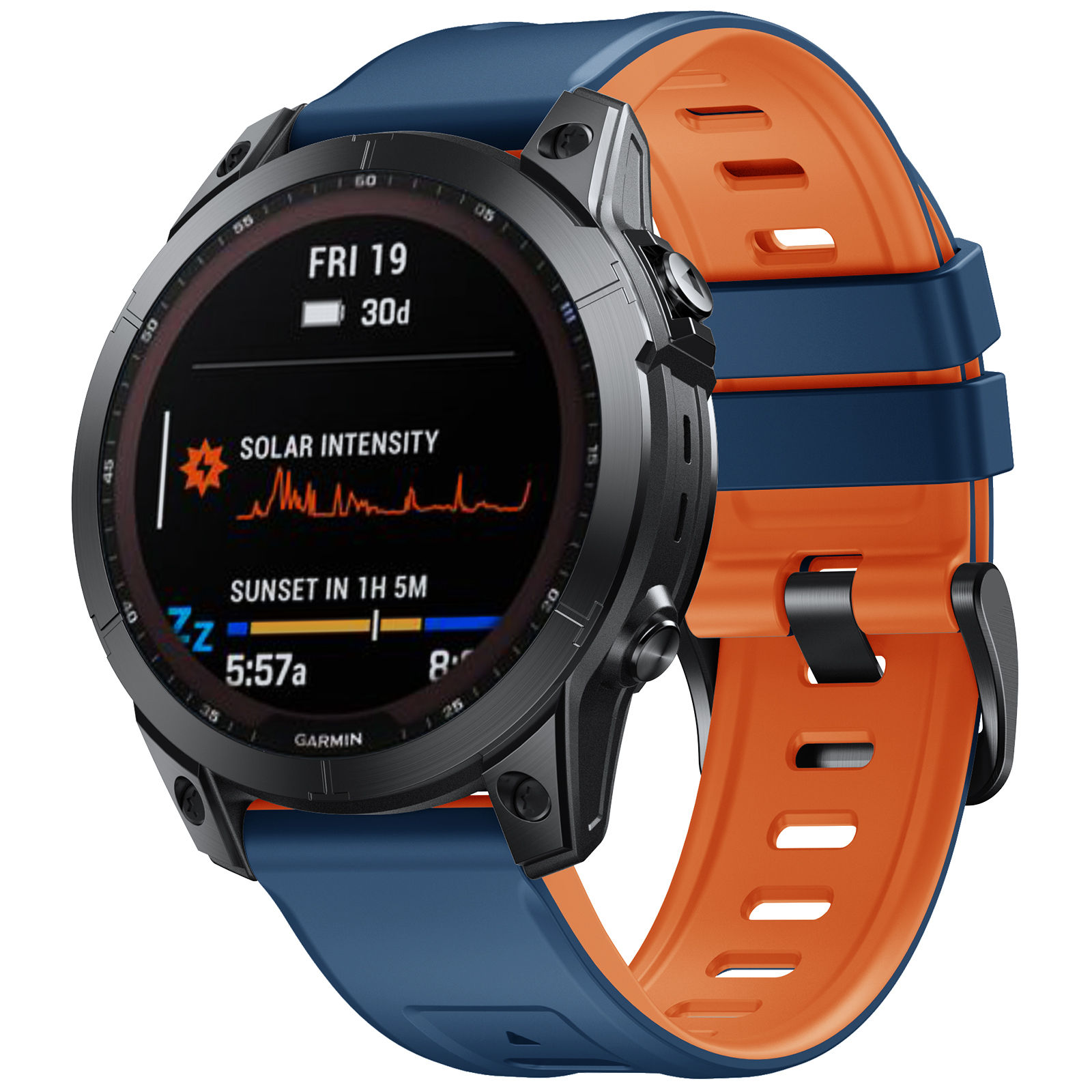 สีฟ้าและสีส้ม