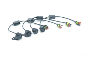 2023 DVS Sensor de aparcamiento ultrasónico sistema de cámara de detección visible 4 sensores zumbador instalación izquierda para camión ayuda de marcha atrás
