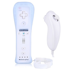 รีโมทไร้สาย2-in-1สำหรับรีโมท Wii และ nunchuk พร้อมเครื่องเร่งความเร็วสำหรับตัวควบคุมเกม Nintendo Wii พร้อมโมชั่นพลัส - Product Image 2