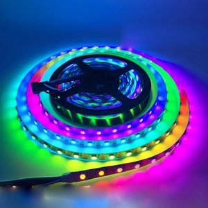 WS2815 Addressable Digital Pixel Dream Color SPI Rgb Led Strip <strong>Light</strong> DC12V 12mm 144LEDs/meter Rgbic Breakpoint Resumption