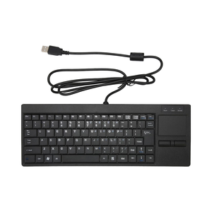Desktop 88 Tasten PS2-Tastatur Robustes Touchpad Kabel gebundene Computer tastatur Plug-Play USB-Schnitts telle HUB-Funktion für IPC - Product Image 1