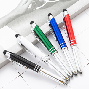 兴浩笔3合1多功能厂家促销定制公司Logo LED点亮圆珠笔 - Product Image 5