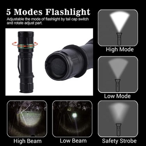 Cây Kiểm Tra Không Khí Đèn Tín Hiệu Ban Đêm Đèn Pin Cầm Tay Gậy Giao Thông Định Hướng Đỗ Xe Sân Bay Đèn Pin LED An Toàn - Product Image 3