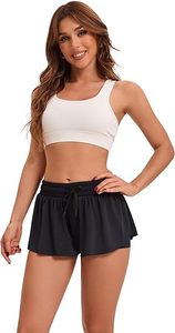 Amigo 2-in-1 çift katmanlı çabuk kuruyan rahat şort Skort Cheer uygulama Skort eğitim için giymek - Product Image 2