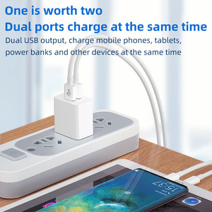 Standard <strong>USB</strong> <strong>Power</strong> <strong>Adapter</strong> Plug With Dual <strong>USB</strong> Capable of Charging Two Devices Simultaneously With 5V 2AWall Mounted <strong>USB</strong> Charger - Product Image 3