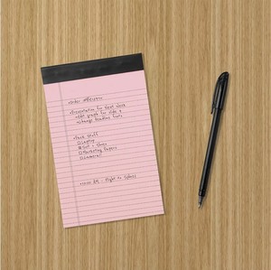 宽直纹8.5x11.75英寸衬里书写记事本各种颜色 - Product Image 6