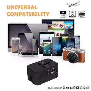 XY All-in-one ที่ชาร์จ USB คู่2.1A ปลั๊กไฟ AC อะแดปเตอร์การเดินทางสากลพร้อมฟังก์ชั่น QC3.0 - Product Image 5