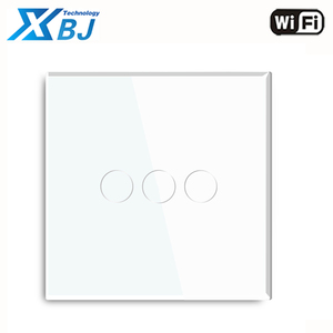 Eu/uk標準Alexaワイヤレス音声制御スイッチTuyaWifiウォールスイッチスマートライトタッチスイッチガラススクリーンパネル - Product Image 2
