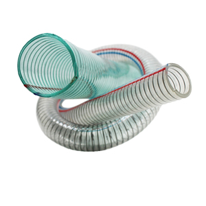PVCスチールワイヤーホース1 2 3 4 5 6 6 8インチ透明プラスチック雷吸引パイプスパイラルスプリング付き - Product Image 3