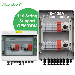 CNLonQcom OEM/ODM PVコンバイナーボックスDC500V 1000V 10 ~ 125A 1/2/3/4/5/6ストリングIP65ソーラーパネルグリッド接続オフグリッドシステム用 - Product Image 1