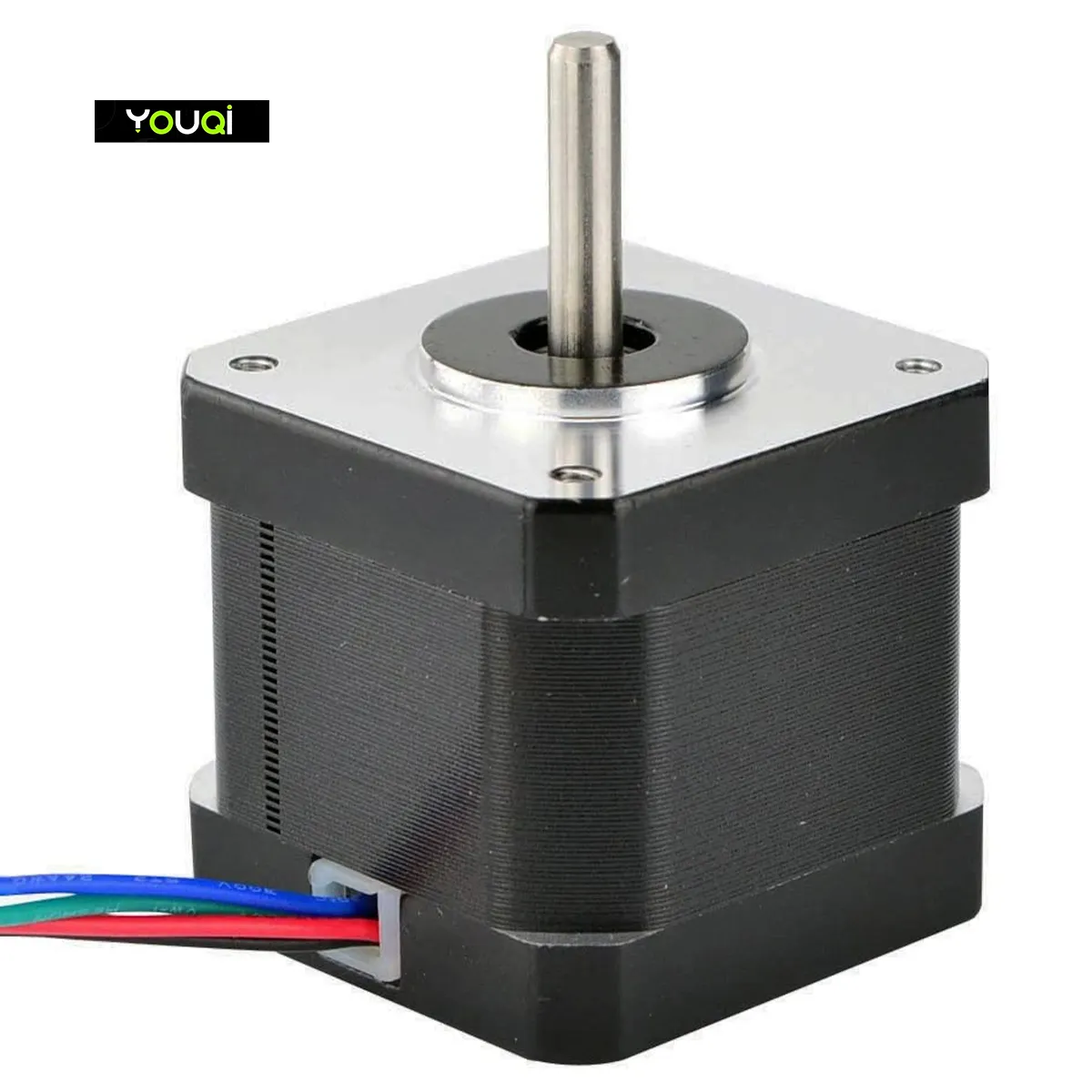 YouQi 0.9deg Nema 17 paso a paso Motor Bipolar 0.9A 36Ncm/50oz en 42x42x39mm 4mm-cables DIY