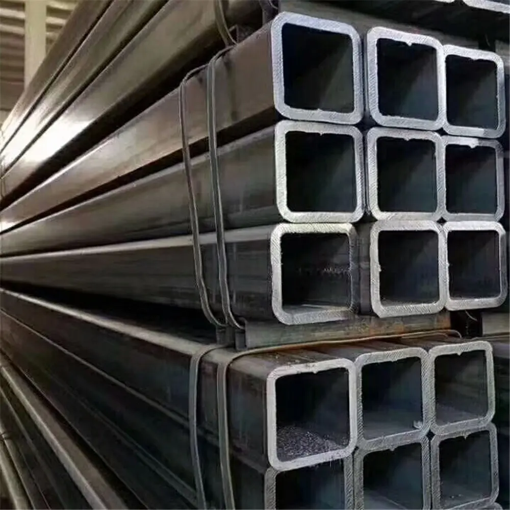 Acero caliente q235 tubos de acero cuadrados de gran tamaño secciones huecas rectangulares cuadradas y tubos rectangulares ASTM a500 a buen precio