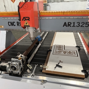 Actualización de 4x8 pies 1300*2500mm, mesa de trabajo, máquina enrutadora CNC para carpintería de 4 ejes con 4 ° giratorio en mesa para hojas/cilindros - Product Image 4