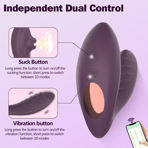 DELITE <strong>VIBES</strong> Dual Vibrate App-Controlled G-Spot Vibrator &amp; Clitoris Stimulator Mini Smartphone Compatible Long for Adults - Product Image 5