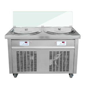 Kolice Double Round Pans Fry Ice Cream Roll <strong>Machine</strong> Roll/ice Cream Roll <strong>Machine</strong> for Sale with ETL NSF Certificated in USA - Product Image 5