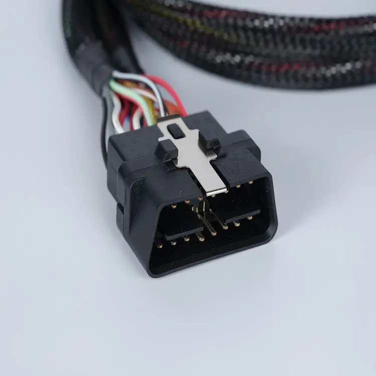 Obdii-Kabel Obd2 16-polig Stecker auf 2 Buchse Splitter Y 16-poliges und 12-poliges Kabel