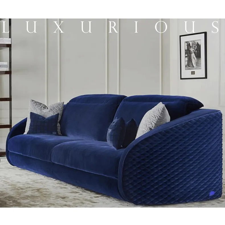 Couro italiano importado fosco luz de luxo high-end personalizado villa sala de estar mobiliário sofá combinação