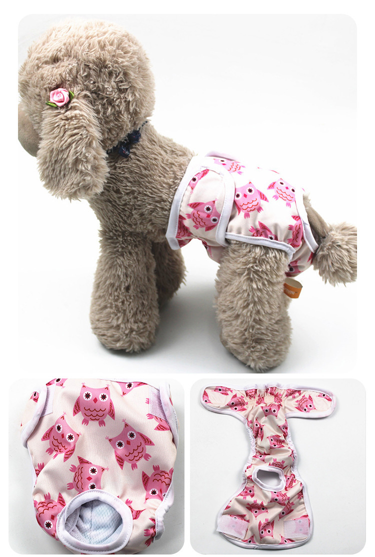 Owl-printed doggy-style period underwear