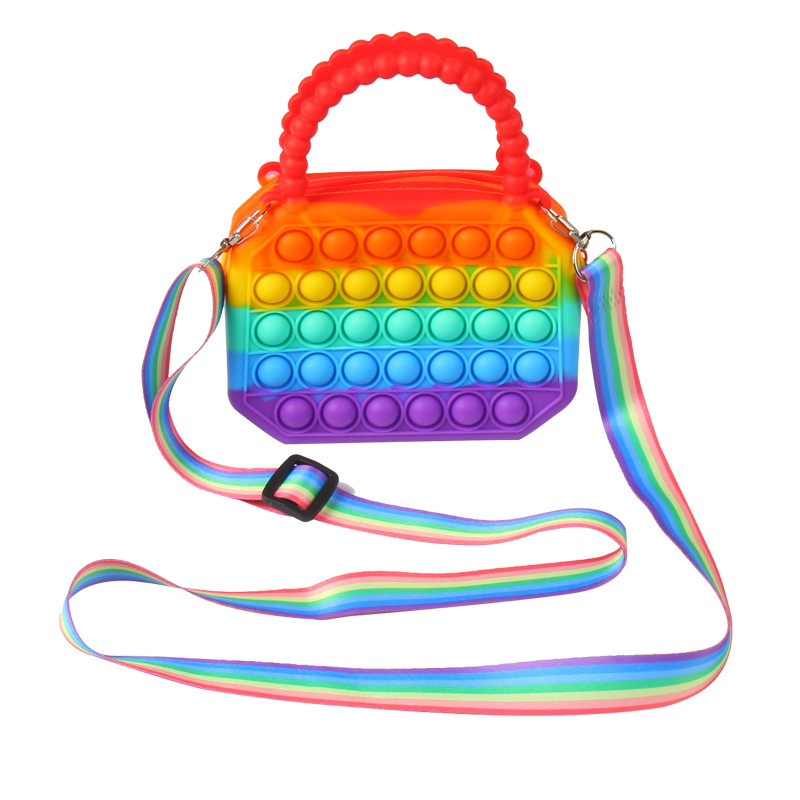 Colores del arco iris con borde de ocho lados