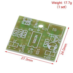 NE555 DIY elektronik modülleri kitleri Ding Dong kapı zili PCB kaynak laboratuvar paketi kapı zili kiti ev kullanımı için laboratuvar - Product Image 6