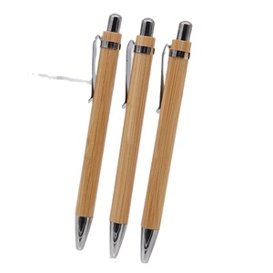 Customized <strong>Small</strong> MOQ Bamboo Wooden Stylus Pens with Logo Printed for Office &amp; School <strong>Writing</strong> 1.0mm Width - Product Image 1