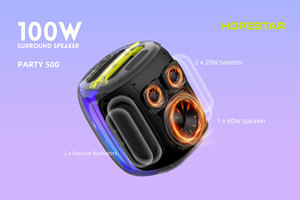 HOPESTAR Party500 çift kablosuz RGB DJ hoparlör uzaktan ev sineması kutusu cep telefonu sahne açık kullanım için TF hafıza kartı - Product Image 2