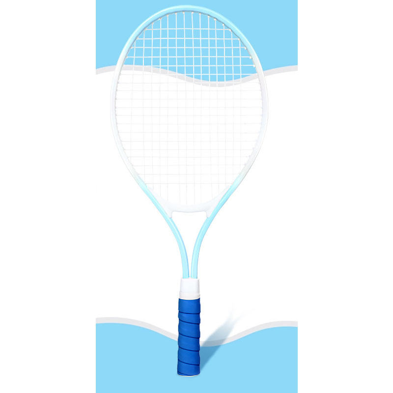 Raqueta de tenis infantil de 21" con empuñadura de color azul