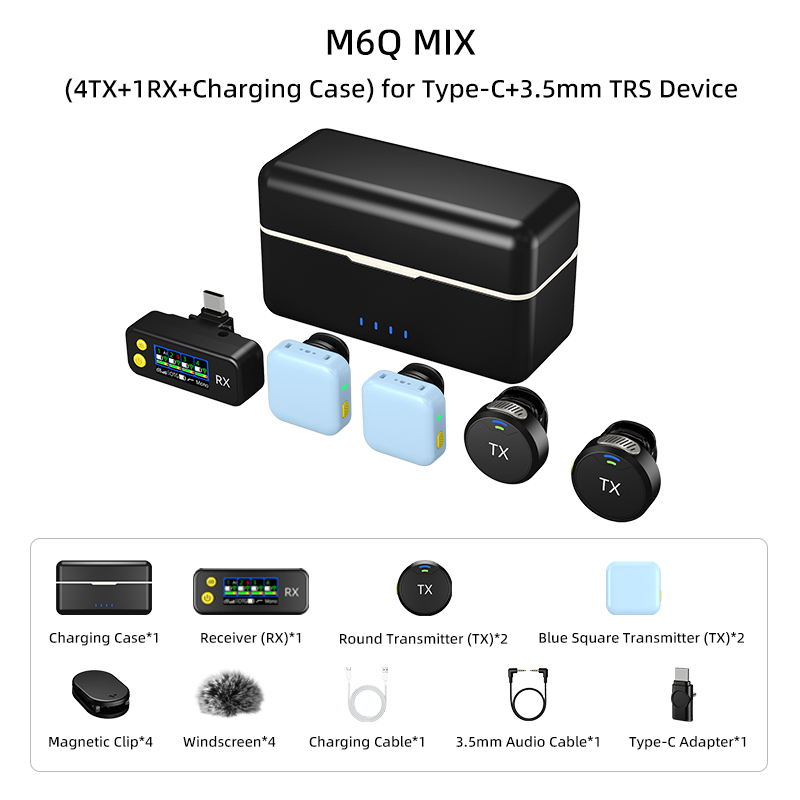 Blue M6Q MIX 1 to 4