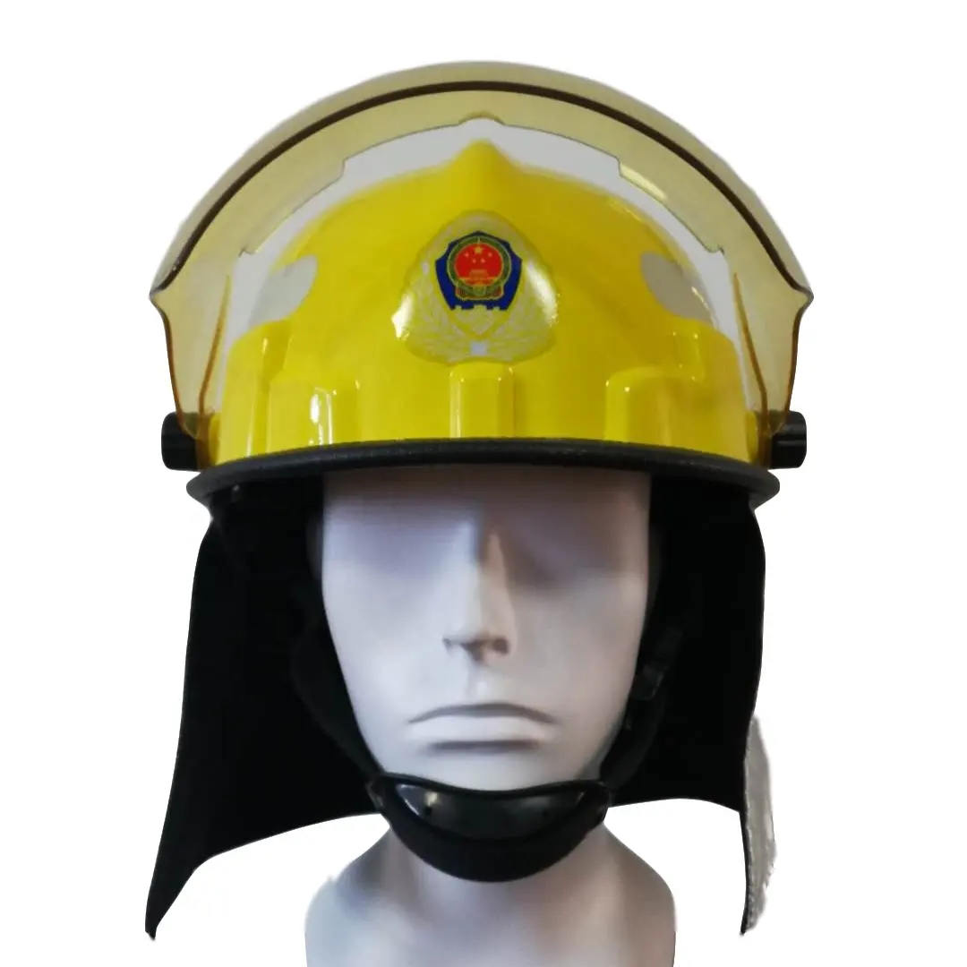 CE Zertifikat EN443 Feuer Helm Feuer Kampf Helm Feuer Kämpfer Helm Für Feuerwehrmann