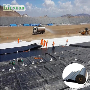 Düşük maliyetli fabrika HDPE geomembran astar 0.35mm 0.5mm 0.9mm 1.0mm 1.2mm 1.5mm balık çiftliği gölet gömlekleri - Product Image 4