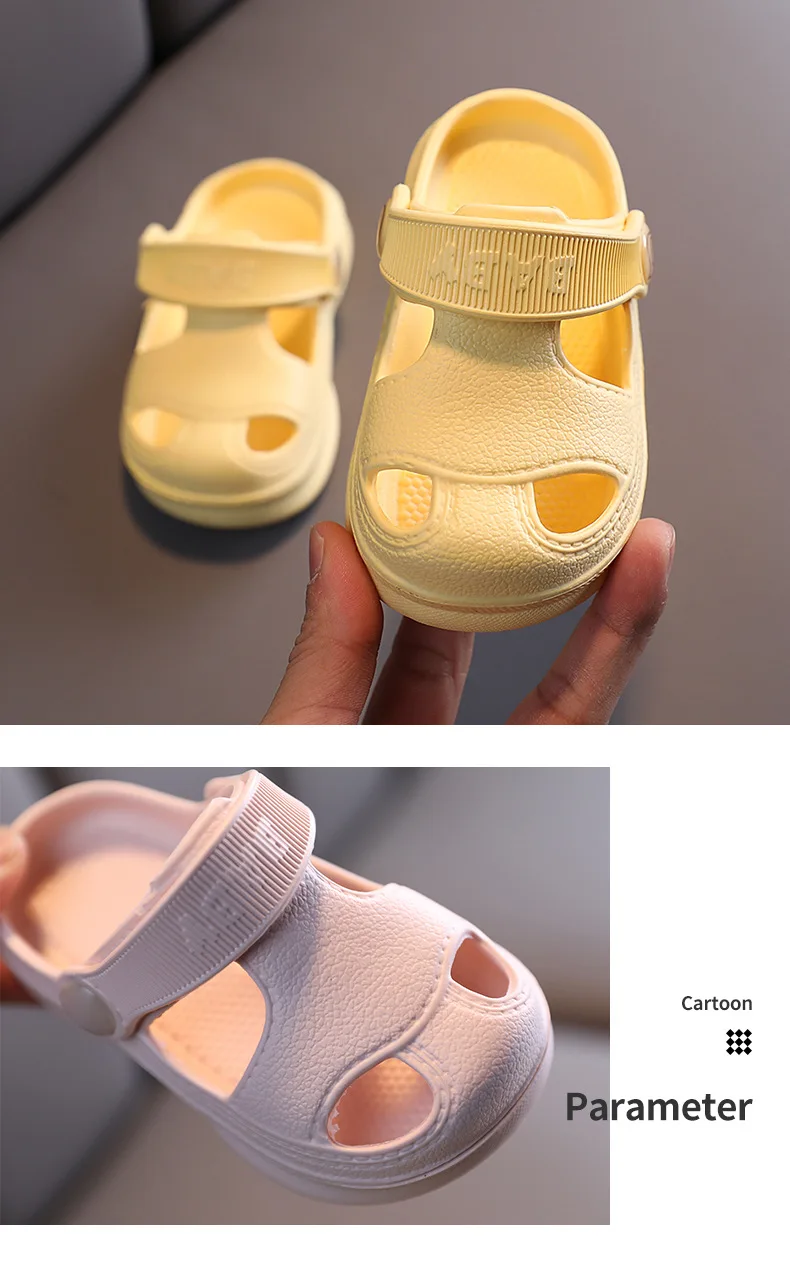 Summer Kids Sandals Boys Girls Clogs Slippers Beach Slides Custom Logo Garden Shoes