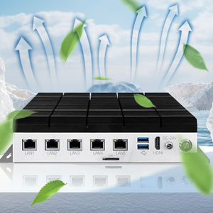 Mini Fanless Industrial PC 4 Ethernet <strong>Embedded</strong> Computer Vision Control Integrated Accessories 4 Ethernet Fanless Industrial - Product Image 5