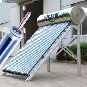 Cắm trực tiếp dễ vận hành máy nước nóng năng lượng mặt trời ngoài trời áp lực ống Nhiệt Thủy Tinh điện Ống thu hộ gia đình - Product Image 1