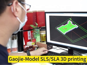 Gaojie saydam 3d baskı hizmeti yarı şeffaf stl 3d baskılı plastik parçalar ile temizle reçine SLA şeffaf prototip - Product Image 4