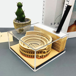 Sổ ghi chú 3D sáng tạo tùy chỉnh, giấy cắt khắc thủ công Đấu trường La Mã 2026, lịch dán 3D kèm bút và sổ ghi chú - Product Image 4