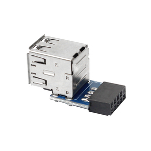 9针主板至2端口USB2.0双USB A 9针母适配器转换器印刷电路板卡扩展器内部计算机连接器 - Product Image 6