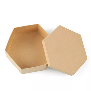 Tùy chỉnh hình lục giác giấy <span class=keywords><strong>MACHE</strong></span> 7 "Hộp có nắp đậy - Product Image 4