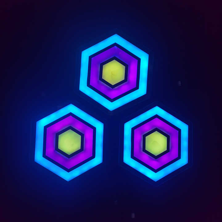 Factory Price Striking-Hexagon Climbing Interactive Wall Game Gaming LED Lamp for Club