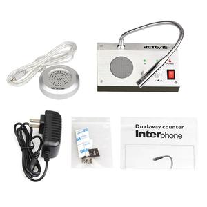 Intercomunicador de ventana de 3W 9908 antiinterferencias, sistema de intercomunicación de ventana de contador de Banco de grabación de Audio de doble vía Retevis RT9908 - Product Image 5
