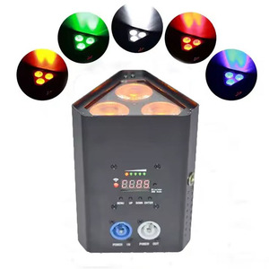 Uplights Batería Inalámbrica Par Light RGBWA + UV 3*18W DMX/IR/APP Control Batería Par Light Luces alimentadas por batería para pista de baile - Product Image 1