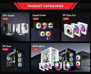 6ピン銅管RGB LED CPUラジエーターデスクトップコンピュータ用1366 X79 X99マザーボードサイレント12V冷却ファンCPUクーラーヒートシンク - Product Image 6