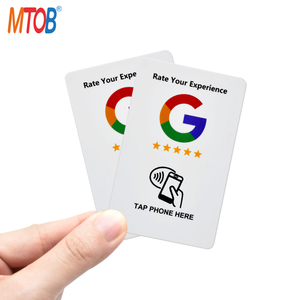 Scheda di revisione del codice QR programmabile 13.56MHz NFC scheda di plastica personalizzata Google con codice QR - Product Image 5